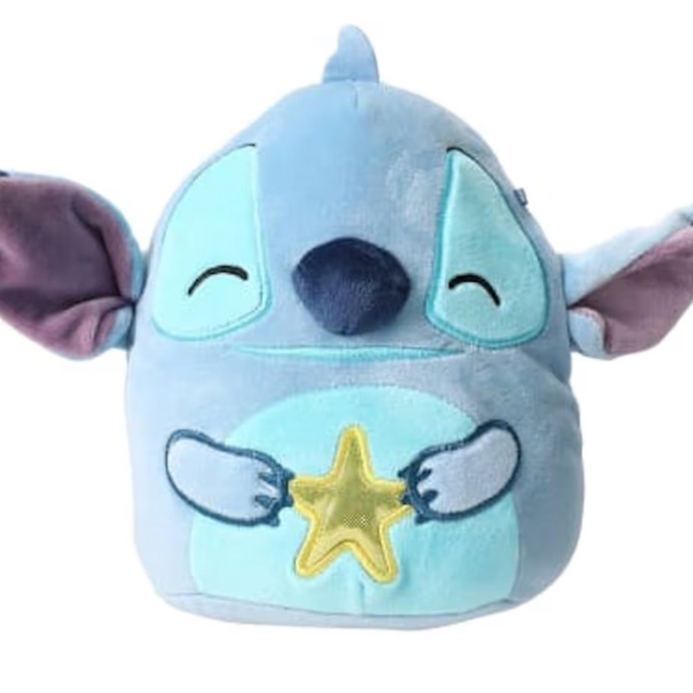 Disney Squishmallow 6.5” Stitch holding a Star
